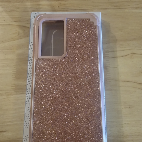 Sparkle Rose Gold Galaxy S23 Ultra 5G Case - Picture 5 of 6